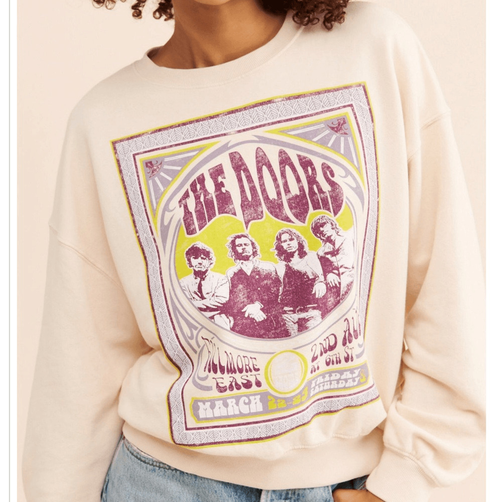 NEW ! DOORS DAYDREAMER Vintage Band Graphic Sweatshirt *read - Picture 1 of 11